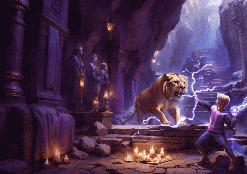Revus and the Labyrinth: The Book of Lightning: A Choose-the-Fate Story